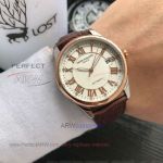 Perfect Replica Patek Philippe Calatrava Rose Gold Roman Markers And Bezel 40mm Watch